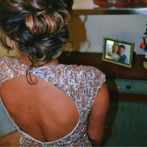 Mac Duggal Sequin Cocktail Dress, Size 4